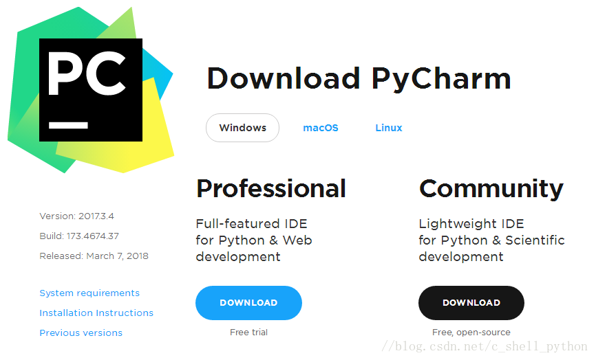 Python 集成开发环境（IDE：Integrated Development Environment）: PyCharm 最新版win平台安装及汉化